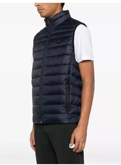 Hugo Boss Αμάνικο Αδιάβροχο Μπουφάν Μπλε