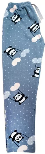 Χειμερινό Fleece Γυναικείο Παντελόνι Πιτζάμας Μπλε