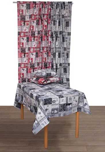 Κουρτίνα Viopros με Τρέσα Γκρι 270x280cm