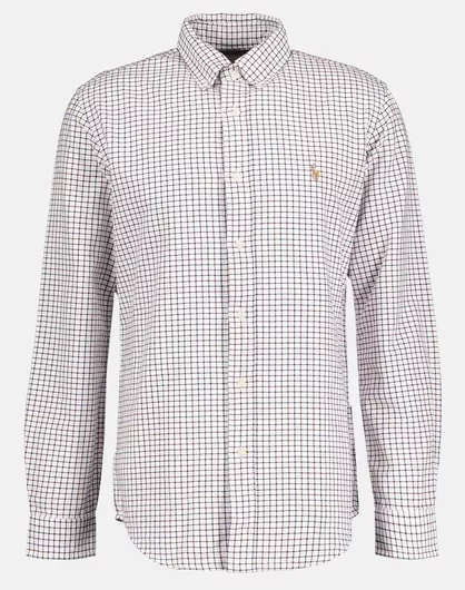 Ralph Lauren Shirt Μακρυμάνικo Βαμβακερό Πουκάμισο σε Κανονική Γραμμή Καρό Πολύχρωμο