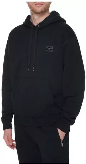 Dolce & Gabbana Φούτερ με Κουκούλα Black