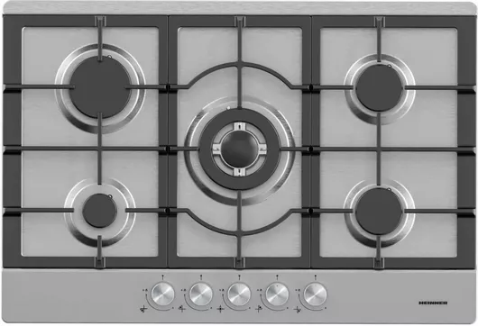 Heinner Εστία Υγραερίου Αυτόνομη 75x51εκ. Ασημί