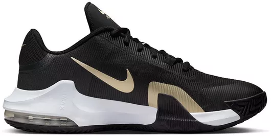 Nike Air Max Impact 4 Χαμηλά Μπασκετικά Παπούτσια Black / Mtlc Gold Star / Anthracite / White