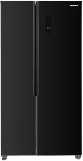 Ψυγείο Ντουλάπα Heinner HSBS-HM442NFGBKE++ NoFrost Υ177xΠ90xΒ59cm Μαύρο