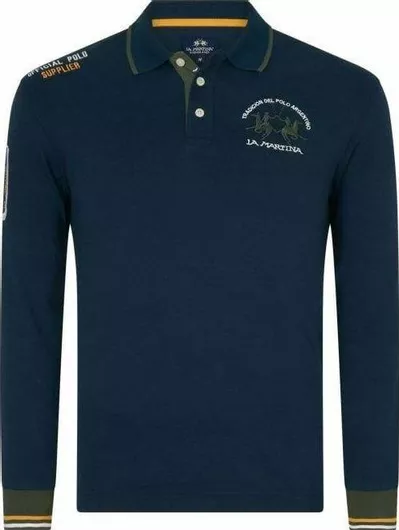 La Martina Polo Μπλούζα Μακρυμάνικη Navy