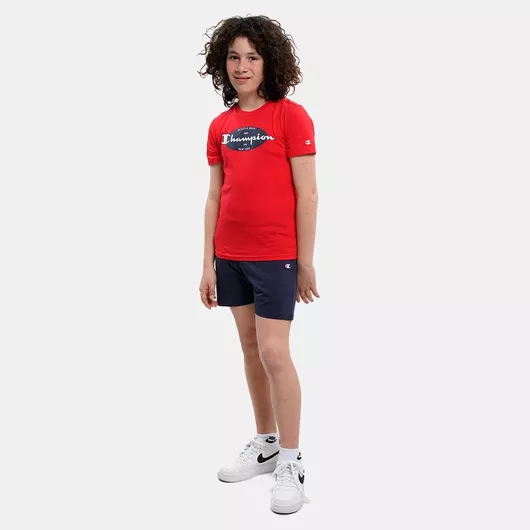 Champion Παιδικό Σετ με Σορτς Καλοκαιρινό 2τμχ Κόκκινο