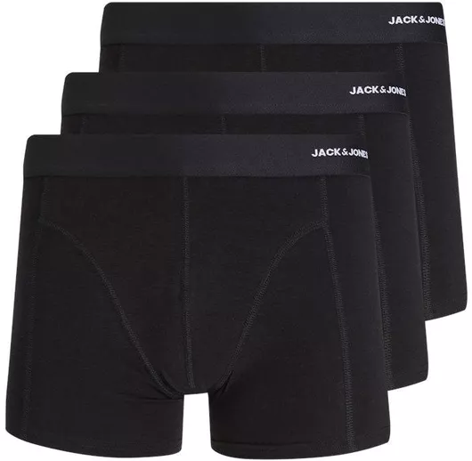 Jack & Jones Ανδρικά Μποξεράκια Μαύρο 3Pack