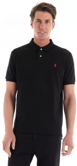 Ralph Lauren Ανδρικό T-shirt Κοντομάνικο Polo Μαύρο