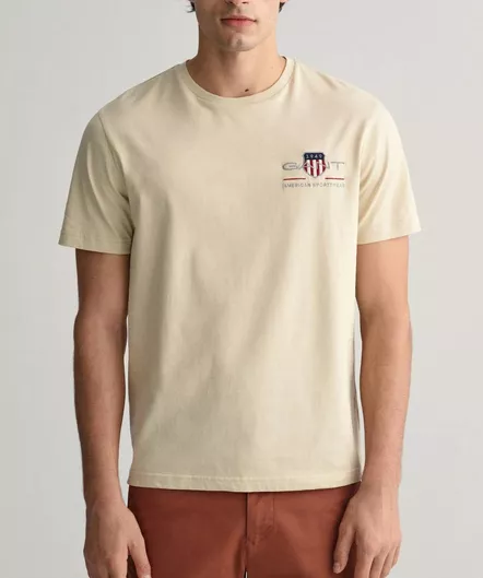 Gant Archive Shield Silky Beige T-Shirt