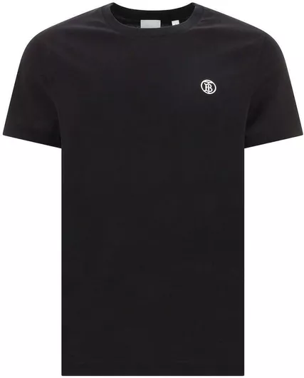 Ανδρική Μπλούζα Burberry Βαμβακερή Κοντομάνικο Μαύρο