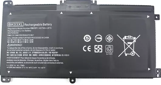Μπαταρία Laptop Battery Hp Pavilion X360 14-ba 14m-ba 916366-421 Bk03xl X360 14-ba101nv X360 14-ba005nv 11,55v 41,7wh Oem 1-bat0265