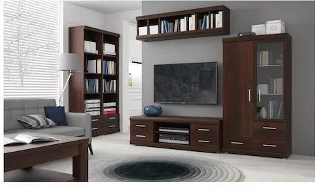 Polihome Lincoln Έπιπλο Τηλεόρασης Ξύλινο Μ140xΠ45.3xΥ44cm Καφέ