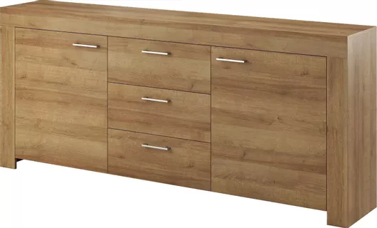 Μπουφές Riviera με Συρτάρια από Ξύλο 200x40x86cm Καρυδί