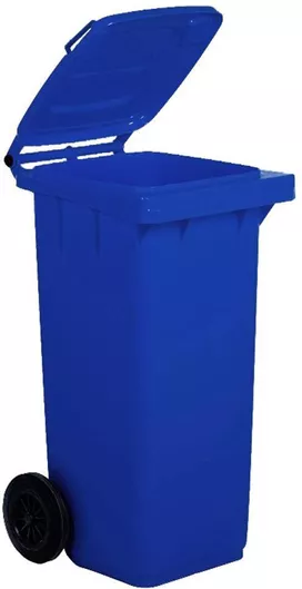 Κάδος Απορριμμάτων Ready Πλαστικός Τροχήλατος 120lt Μπλε