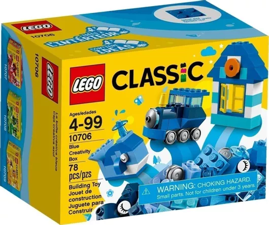 Lego Classic: Blue Creativity Box 78pcs για 4 - 99 Ετών
