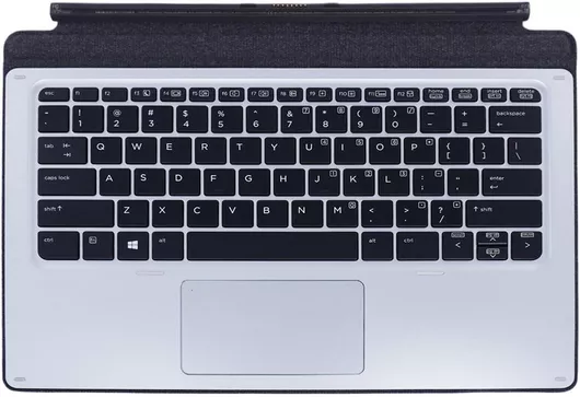 Πληκτρολόγιο Laptop Tablet Keyboard Palmrest Hp Elite X2 1012 G1 Travel Hstnn-d72k 845651-001 846748-001 850487-b31 850487-bg1 850487-051 846748-201 846748-bb1 Us Silver Κωδ.41156uspalm