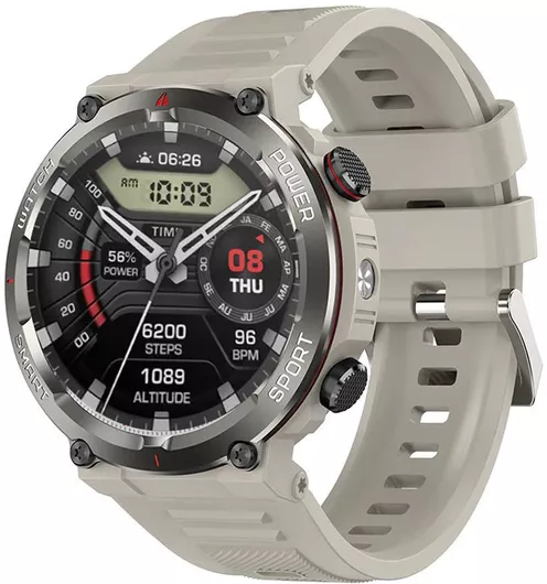BlackView W50 Pro 56mm Αδιάβροχο Smartwatch με Παλμογράφο Χακί