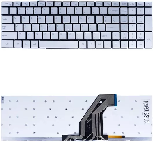 Πληκτρολόγιο Laptop Laptop Keyboard Chuwi Herobook Plus 15.6'' Cwi530 Dere R9 R9s R12 Pro V9 V11 X317l Mb3501006 Xk-hs111 Mb3501010 Xk-hs135 Us No Frame Backlight Silver Κωδ.40969ussilbl