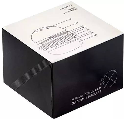 Κουτιά Burger Σετ 225 Χάρτινα 12.5x12.5x9.5cm Αυτόματο