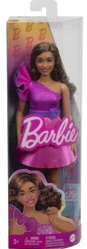 Barbie Brown Hair, Pink Sparkly Dress, 65th Anniversary Κούκλα Fashionistas για 3+ Ετών - Mattel