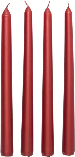 Atmosphera Διακοσμητικό Κερί Κηροπηγίου 4τμχ Κόκκινο
