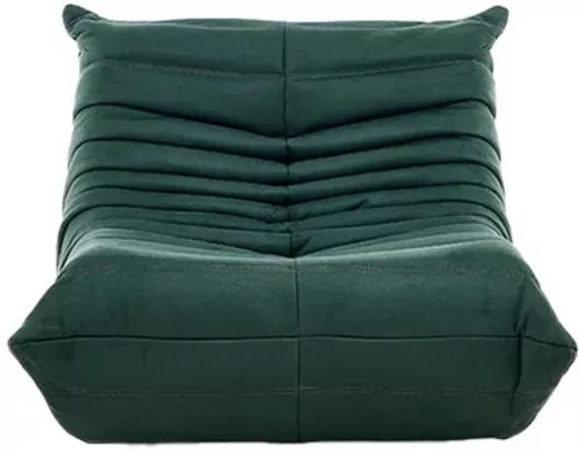 Πουφ Πολυθρόνα Togo 103x85x70cm Σκούρο Πράσινο