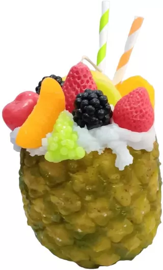 Πασχαλινή Λαμπάδα Kalliopi Silver σε Σχήμα Ανανάς Πολύχρωμο