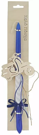 Πασχαλινή Λαμπάδα Bunny's με Στολίδι Βέσπα Μπλε