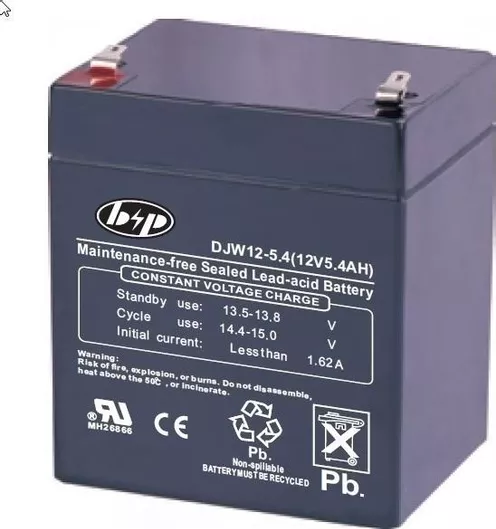 B&P DJW12-5.4 UPS Battery with 5.4Ah Capacity and 12V Voltage