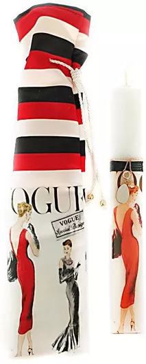 Πασχαλινή Λαμπάδα Τετράγωνη Χειροποίητη