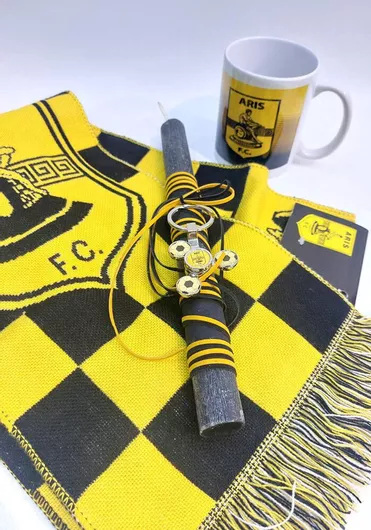 Λαμπάδα Μπρελόκ Κούπα Ομάδας Τυχαίας Επιλογής Κασκόλ, L93ar, Διαστάσεις, Ποσότητα & Χρώμα