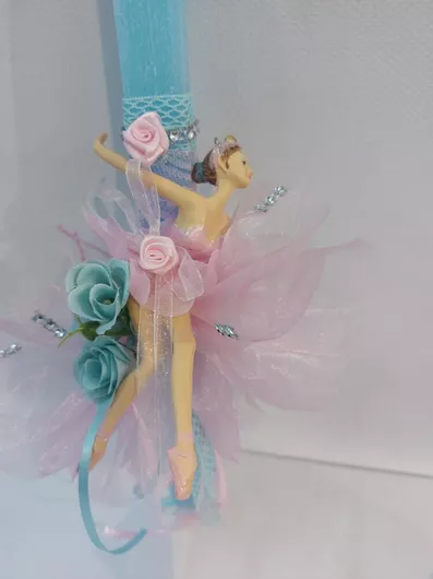 Λαμπάδα Χειροποίητη, Κατασκευαστής: Ρομαντική, MPN: LB690, Διαστάσεις: [εισαγάγετε διαστάσεις], Ποσότητα: [εισαγάγετε ποσότητα], Χρώμα: ΡοζΓαλάζιο