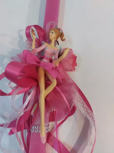 Λαμπάδα Χειροποίητη Κατασκευαστής LB700 Διαστάσεις Ποσότητα Χρώμα Μπαλαρίνα ΡοζΦούξια