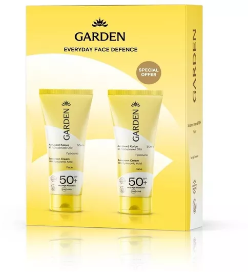 Σετ Αντηλιακών Garden Everyday Face Defence με Αντηλιακή Κρέμα Προσώπου