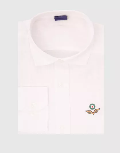 Armata Di Mare Μακρυμάνικo Λινό Πουκάμισο σε Κανονική Γραμμή White