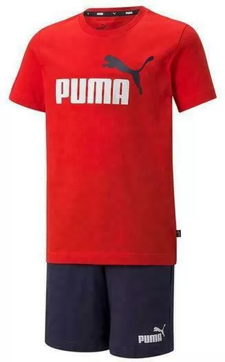 Puma Παιδικό Σετ με Σορτς Καλοκαιρινό 2τμχ Κόκκινο