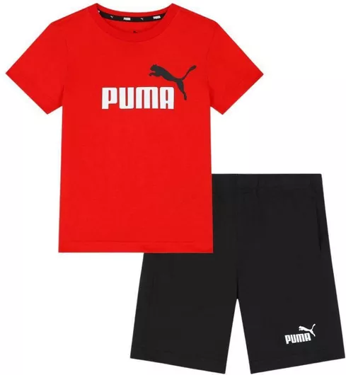 Puma Παιδικό Σετ με Σορτς Καλοκαιρινό 2τμχ Κόκκινο
