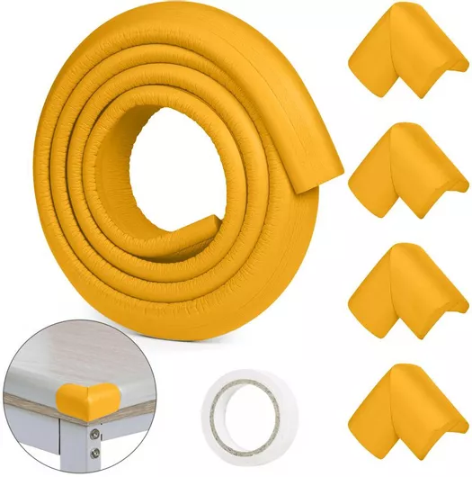 Olympus Round Προστατευτικές Επιφάνειες με Αυτοκόλλητο από Αφρώδες Υλικό Πορτοκαλί 200cm 5τμχ