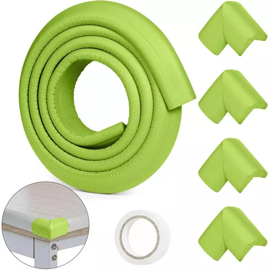 Olympus Round Προστατευτικές Επιφάνειες με Αυτοκόλλητο από Αφρώδες Υλικό Πράσινο 200cm 5τμχ