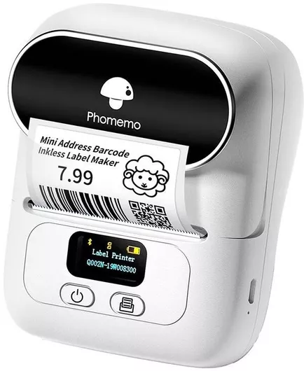 Εκτυπωτής Ετικετών Phomemo Φορητός USB, Bluetooth