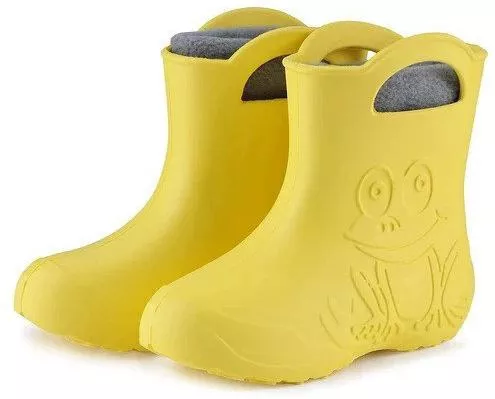 Camminare Παιδικές Γαλότσες με Εσωτερική Επένδυση Frog Κίτρινο