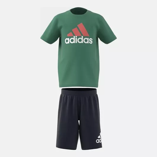 adidas Παιδικό Σετ με Παντελόνι Καλοκαιρινό 2τμχ Πράσινο Essentials Logo