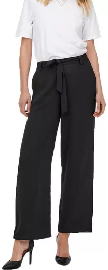 Only Γυναικεία Ψηλόμεση Υφασμάτινη Παντελόνα Μαύρο