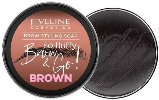 Eveline Cosmetics Brow&Go Brown Eyebrow Styling Soap 25g