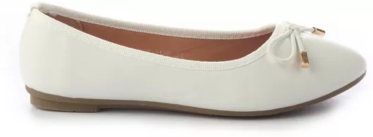 Fshoes Παιδικές Μπαλαρίνες Υφασμάτινες Λευκό