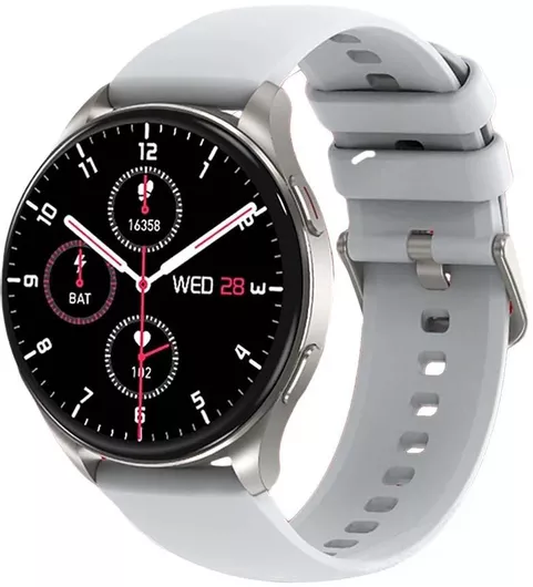 BlackView X20 45mm Smartwatch με Παλμογράφο Ασημί