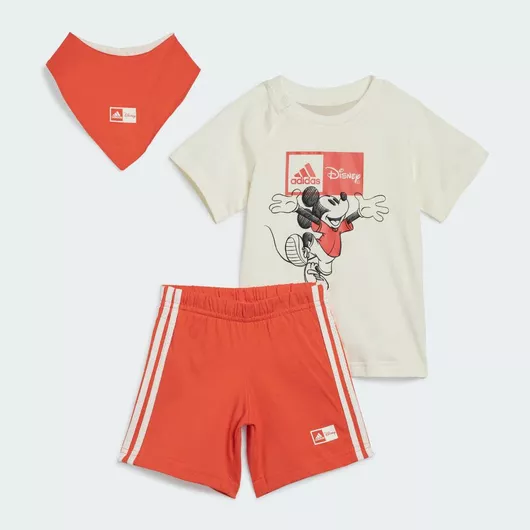 adidas Παιδικό Σετ με Σορτς Καλοκαιρινό Λευκό Disney Mickey Mouse Gift Set