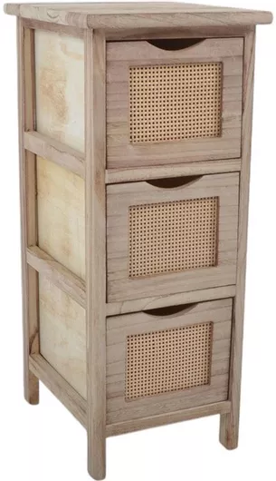 Συρταριέρα Αποθήκευσης με 3 Συρτάρια Μ26xΠ32xΥ62cm Χρώμα