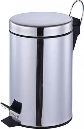 Κάδος Απορριμμάτων Delta Cleaning Μεταλλικός με Πεντάλ 30lt Inox