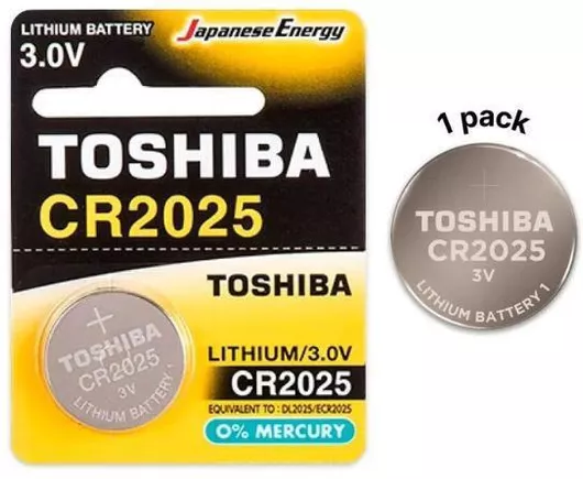 Toshiba Μπαταρία Λιθίου Ρολογιών CR2025 3V 1τμχ